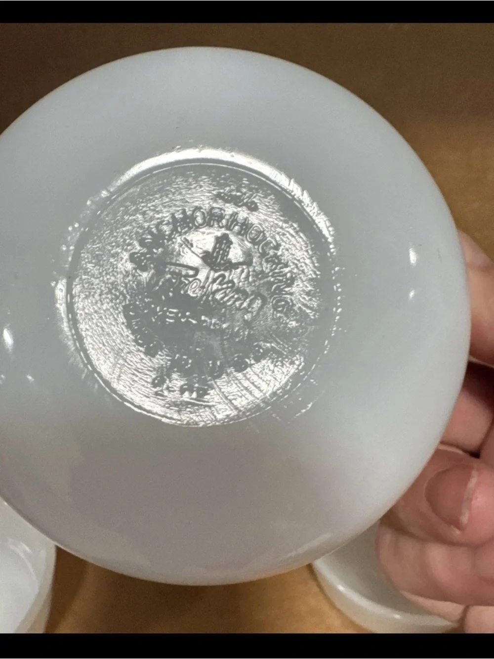 Anchor Hocking Milk Glass Ramekin Custard Cup Bowls Fire King Lot Of 4 - 434